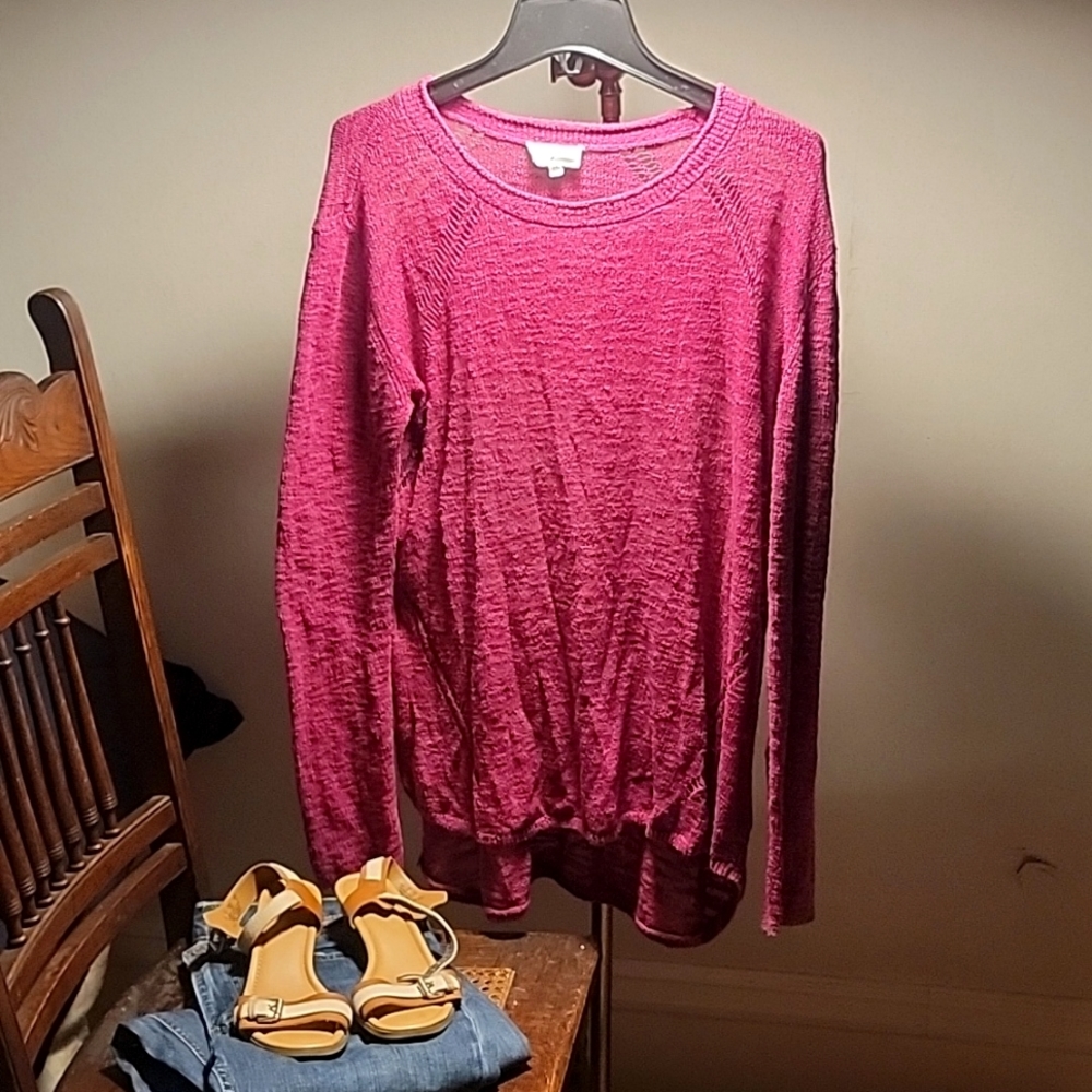 Lou & Grey. Fuchsia Knit Women's Medium
